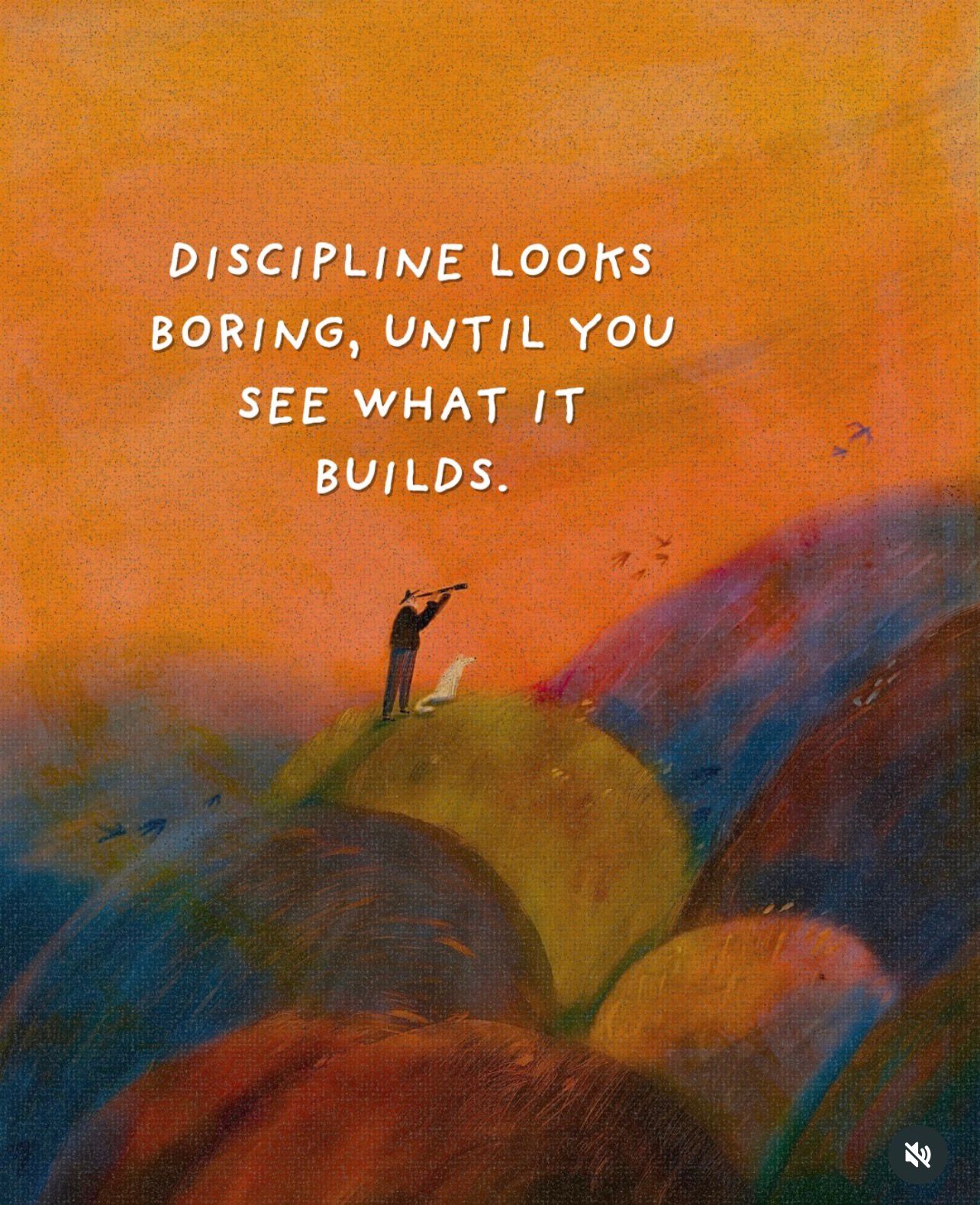 Quote: Discipline looks boring, until you see what it builds.